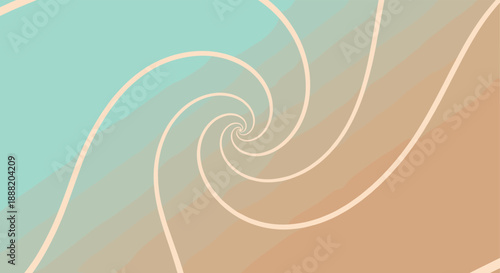 Abstract spiral pattern in soft pastel tones with smooth gradient