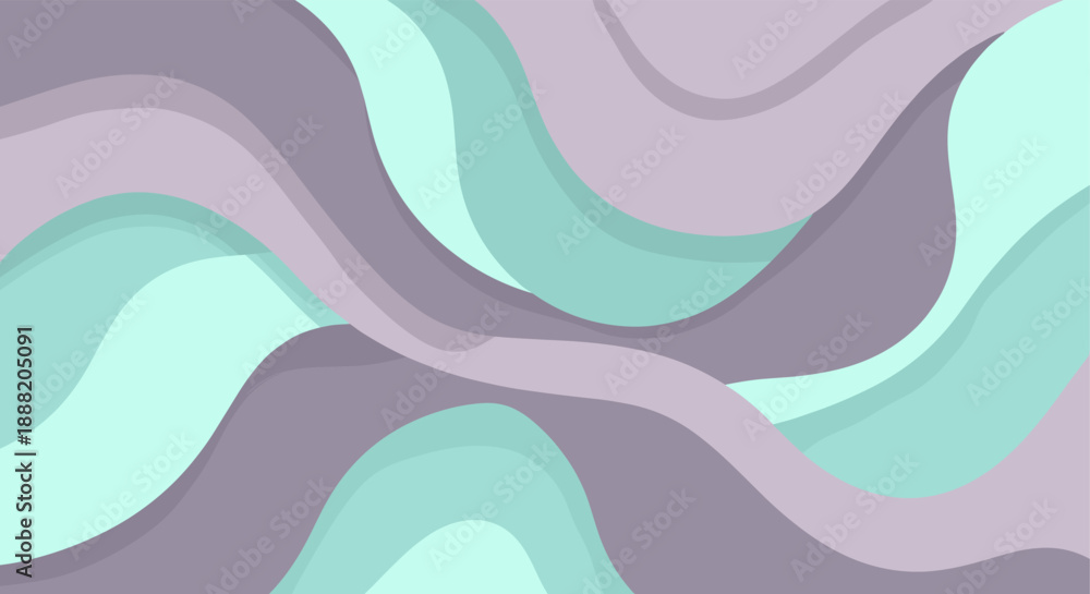 Fototapeta premium Abstract wave pattern with soft pastel colors and organic fluid shapes