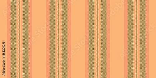 Complexity lines texture stripe, creation background pattern vector. Autumn vertical textile fabric seamless in orange and lime colors.