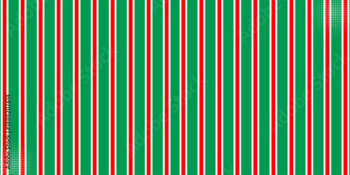 Christmas seamless pattern. Red and green diagonal stripes background. Candy cane repeating decoration wallpaper. modern.
