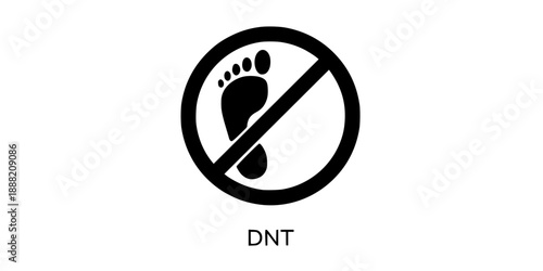 Do Not Track Anti-Surveillance Privacy Icon