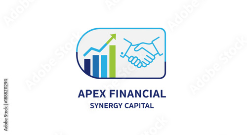Apex Financial Synergy Capital logo with handshake and financial growth graph.