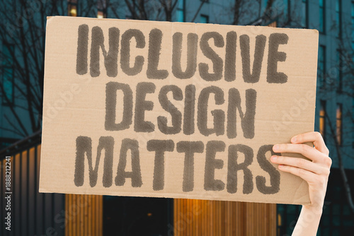 Tableau sur toile "Inclusive Design Matters" Universal access benefits everyone