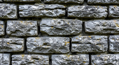 Weathered grey stone brick wall texture
