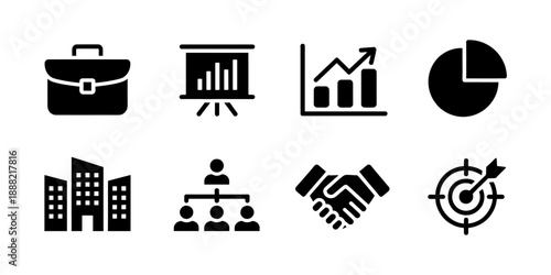 Business Icons Set for Presentations and Marketing Materials