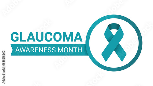 Glaucoma Awareness Month Ribbon Symbol Health Campaign