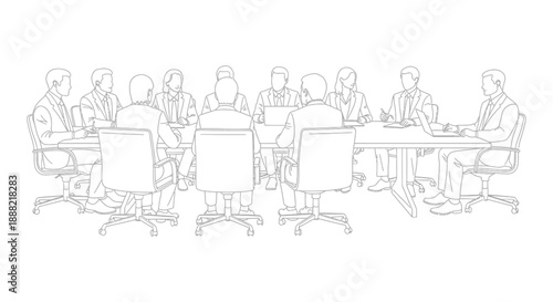 business meeting with diverse corporate professionals collaborating on strategic planning in a modern conference room ideal for teamwork concepts