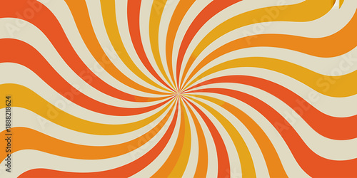 Vibrant Spiral Pattern Background in Orange and Yellow