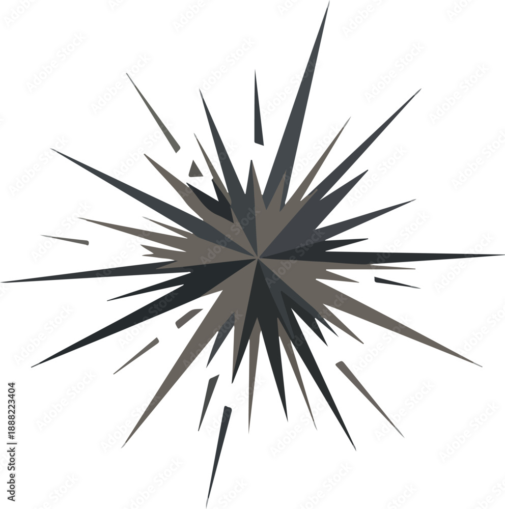 Obraz premium Exploding Starburst Design A Dynamic Vector Graphic for Creative Projects and Visuals