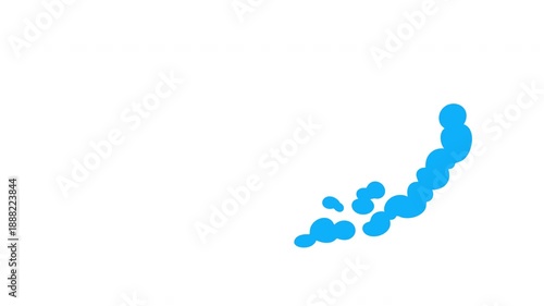 Cartoon smoke explosion, speed dust or cloud in flat doodle style. Set motion element puff, mist, fog for game in color and monochrome version. 2d animation fx.