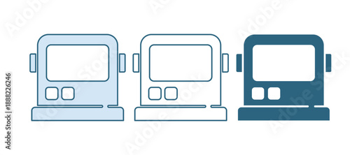 Blue Astronaut helmet icon isolated on white background. Vector