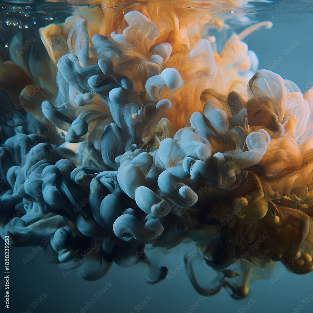 Fototapeta premium A unique look, like a color bomb