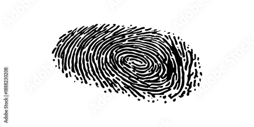 Grunge fingerprint texture background. vector ink splatters distressed brush stroke overlay. crime investigation fingerprint art print featuring damaged marks.