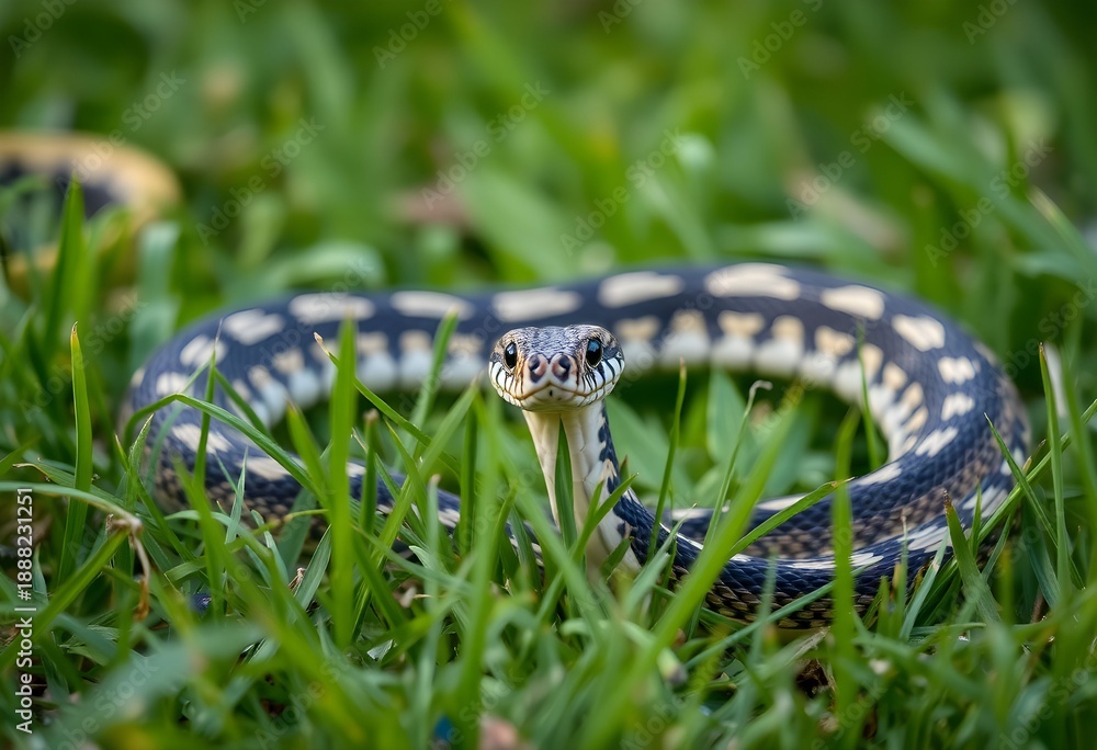 Obraz premium A view of a Viper in the grass
