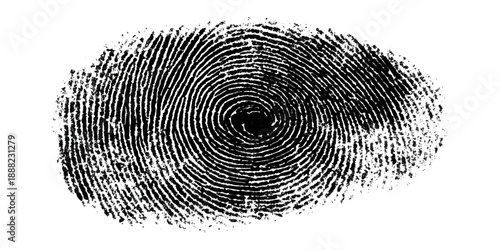 Grunge fingerprint texture background. vector ink splatters distressed brush stroke overlay. crime investigation fingerprint art print featuring damaged marks.