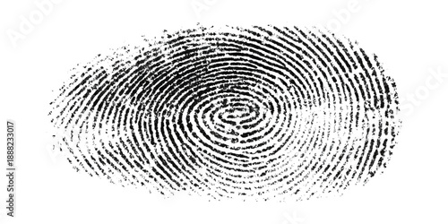 Grunge fingerprint texture background. vector ink splatters distressed brush stroke overlay. crime investigation fingerprint art print featuring damaged marks.