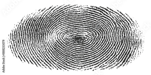 Grunge fingerprint texture background. vector ink splatters distressed brush stroke overlay. crime investigation fingerprint art print featuring damaged marks.