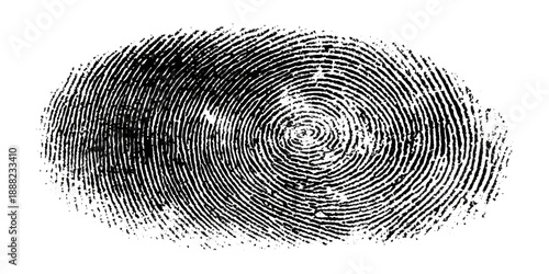 Grunge fingerprint texture background. vector ink splatters distressed brush stroke overlay. crime investigation fingerprint art print featuring damaged marks.