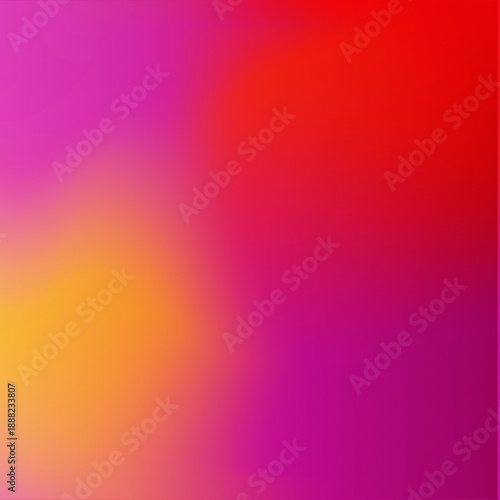 Vibrant gradient background with pink, orange, and red hues
