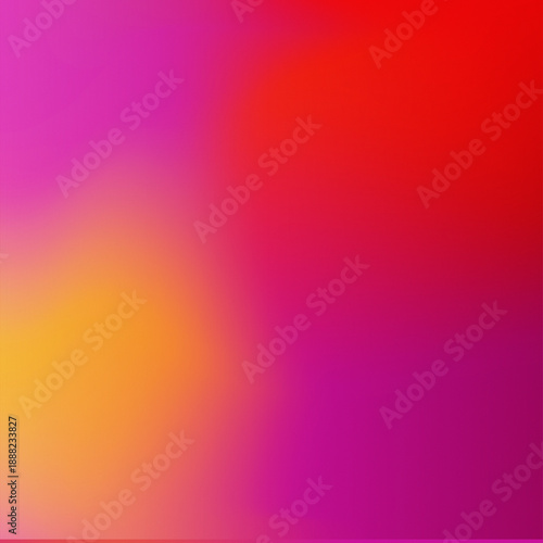 Vibrant gradient background with pink, orange, and red hues