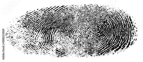 Grunge fingerprint texture background. vector ink splatters distressed brush stroke overlay. crime investigation fingerprint art print featuring damaged marks.