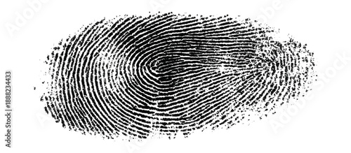 Grunge fingerprint texture background. vector ink splatters distressed brush stroke overlay. crime investigation fingerprint art print featuring damaged marks.