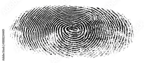 Grunge fingerprint texture background. vector ink splatters distressed brush stroke overlay. crime investigation fingerprint art print featuring damaged marks.