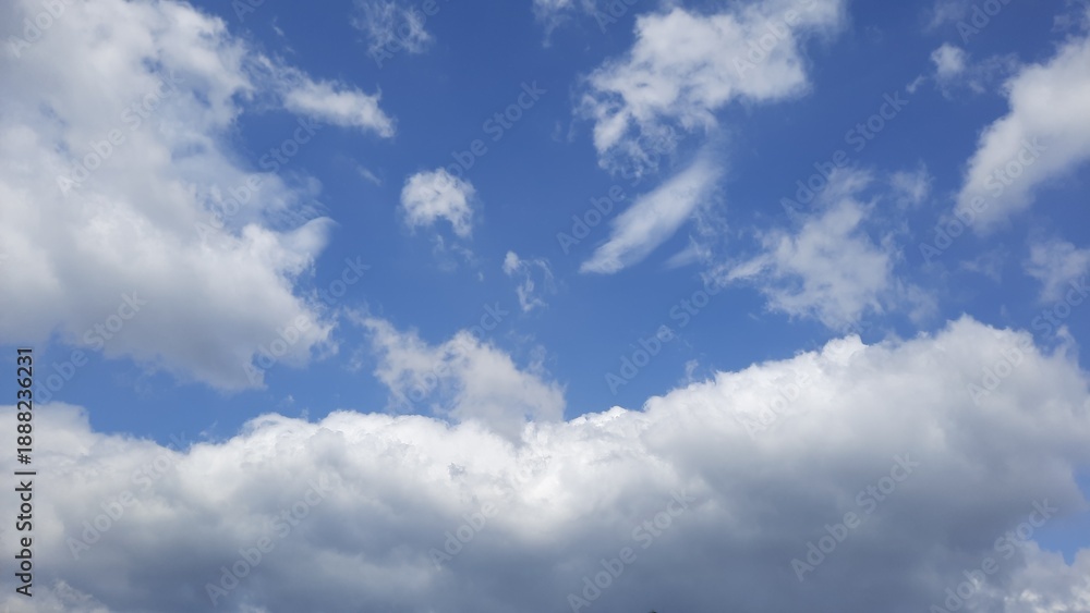 Obraz premium blue sky with clouds