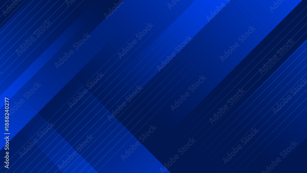 Obraz premium Vibrant blue geometric pattern with dynamic diagonal lines