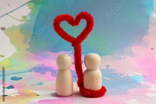 Bild auf Leinwand Heart is part of a declaration of love