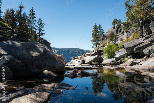 Top of Yosemite Falls in Summer