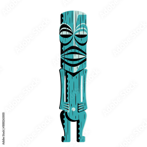 Tiki totem Hawaiin symbol 