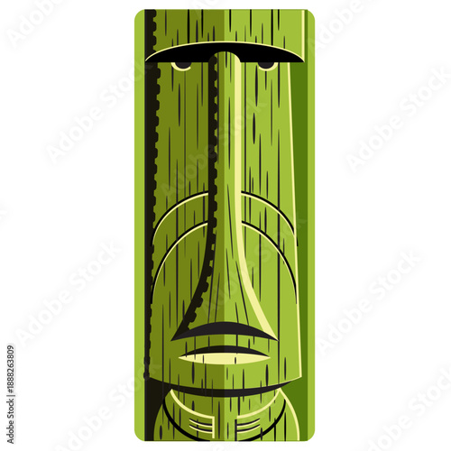 Tiki totem Hawaiin symbol 