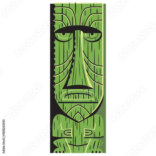 Tiki totem Hawaiin symbol 