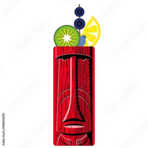 Tiki mug tropical cocktails