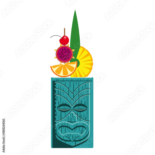 Tiki mug tropical cocktails