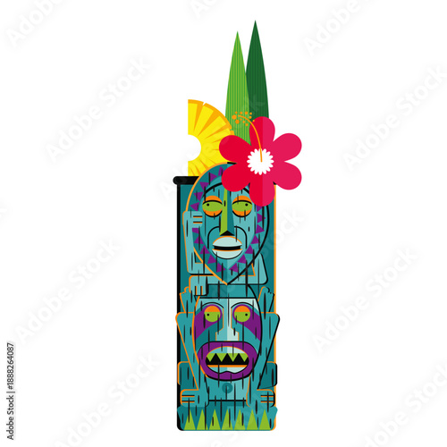 Tiki mug tropical cocktails