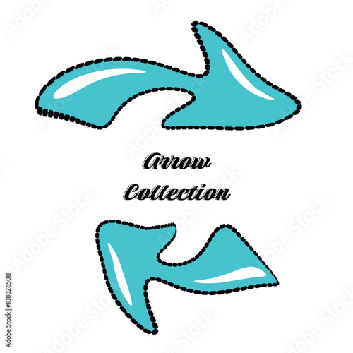 Business element icon in doodle style, arrow, infographic. Isolated vector illustration design. Hand drown business icon. Business idea concept.