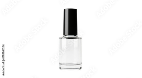 Empty Nail Polish Bottle isolated background