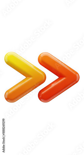 Vibrant arrow symbols