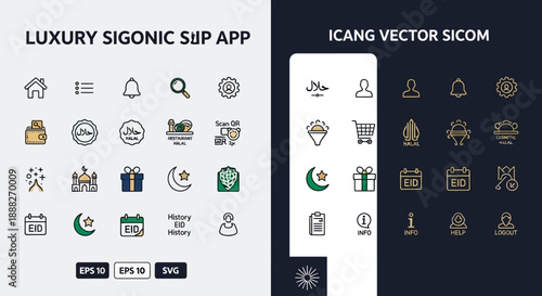 Collection of Modern Flat Design Icons.