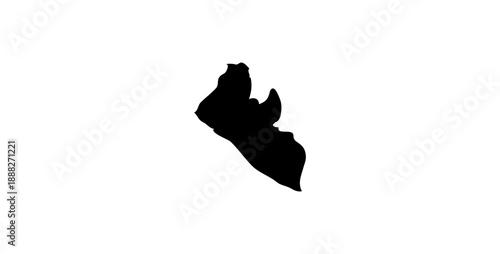 liberia, state, country, silhouette, black, map, outline, shape, contour, geography, cartography, nation, territory, borders, africa, african, west, coastal, atlantic, region, vector, icon, illustrati