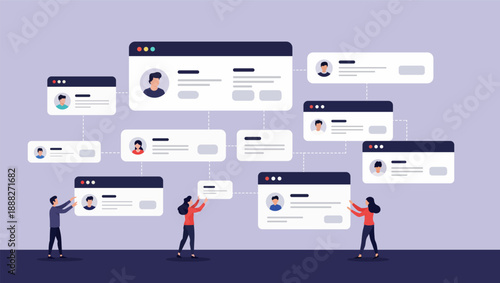 User interface profile network team build