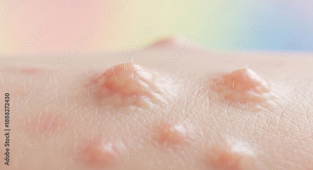 Fototapeta premium Close-up of Human Skin with Blemishes.