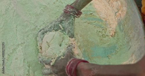 Wallpaper Mural Indian Village Women And Men Preparing Mahaprasad Roti for a Spiritual Mass Gathering Torontodigital.ca