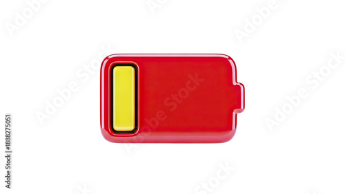 Empty Red Battery Icon