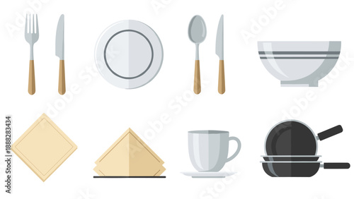 Minimalistic dining set