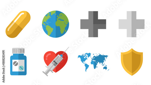 Healthcare icons set