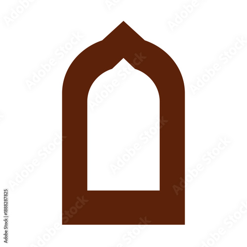 Modern Arabic Frame Shape Flat Icon Collection