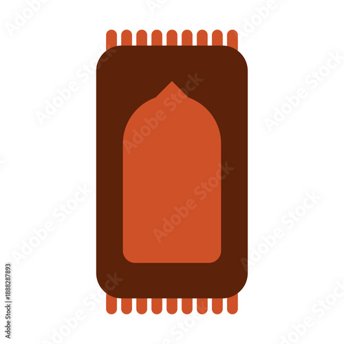 Modern Carpet Flat Icon with White Background